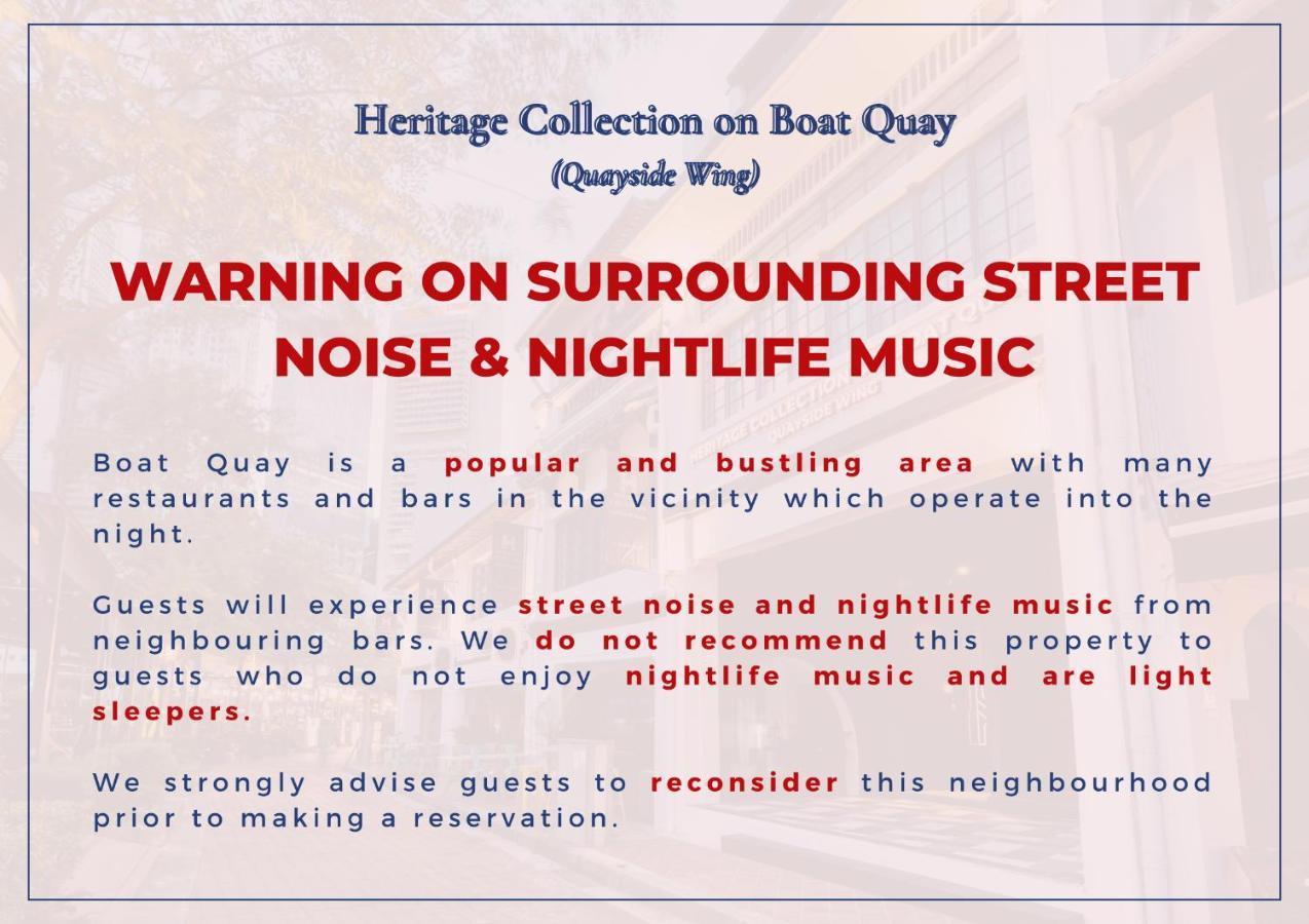 Heritage Collection On Boat Quay - Quayside Wing - A Digital Hotel Szingapúr Kültér fotó